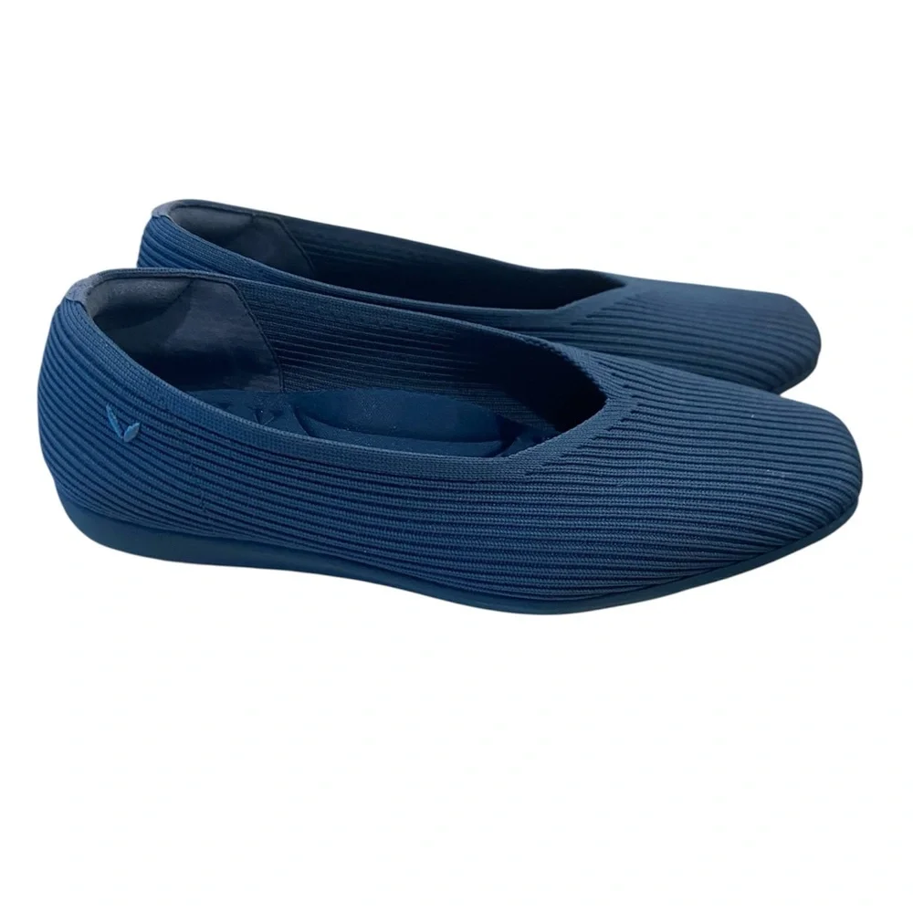 Viviaia Margot Walker Lightweight Square Toe Flats Navy 37 - Picture 5 of 7